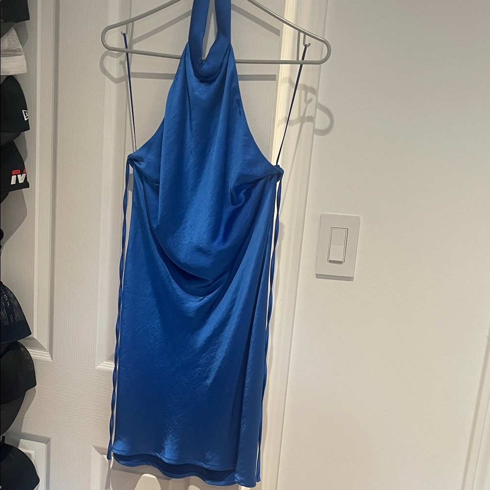 Dynamite Blue Halter Dress